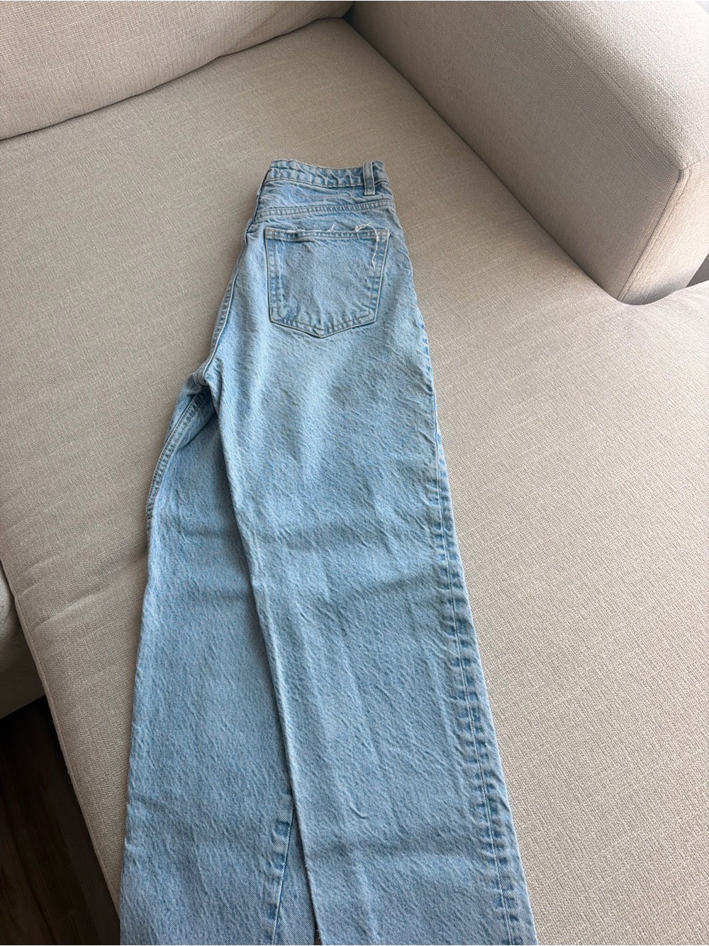 Zara Light Blue Straight-Leg Women’s Jeans